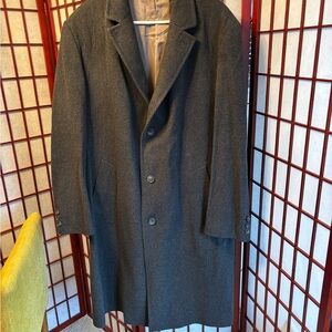 Hugo Boss Men's Morgan Classic Gray Overcoat 46R